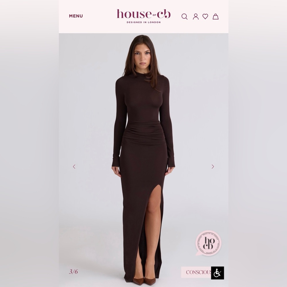 House of CB Anais Chocolat Dress